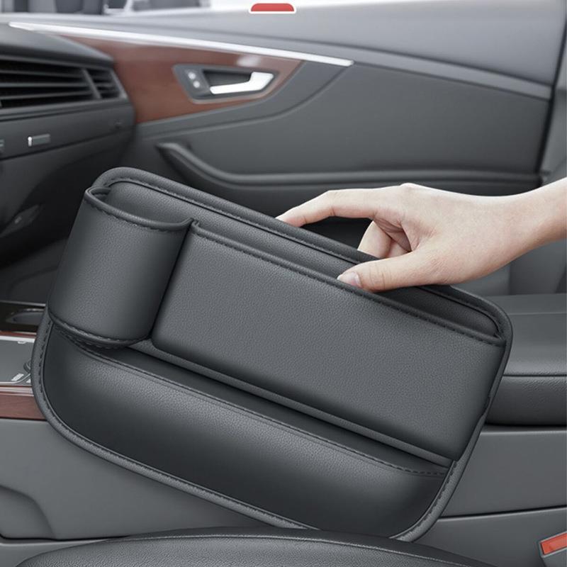 Left side car accessories for seat gap filler phone holder storage box storage bag