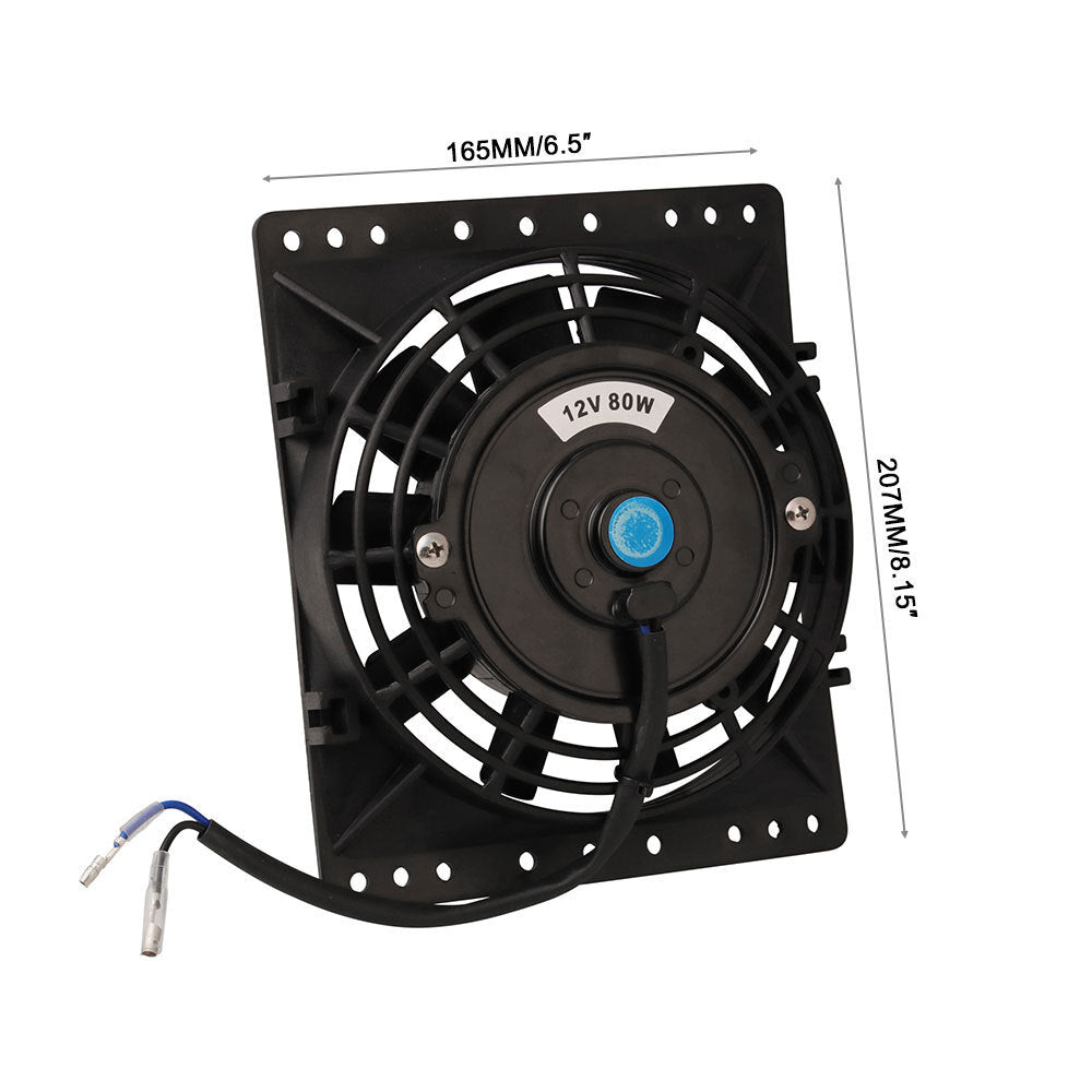 6inch Slim Electric Fan Radiator Cooling FansMount Universal Pull Push 12V 80W