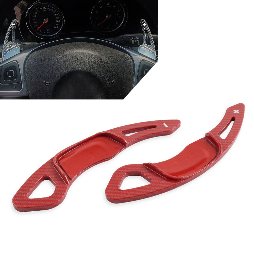 for VW for Golf 7 Polo Carbon Fiber Look Steering Wheel Paddle Shifter Extension