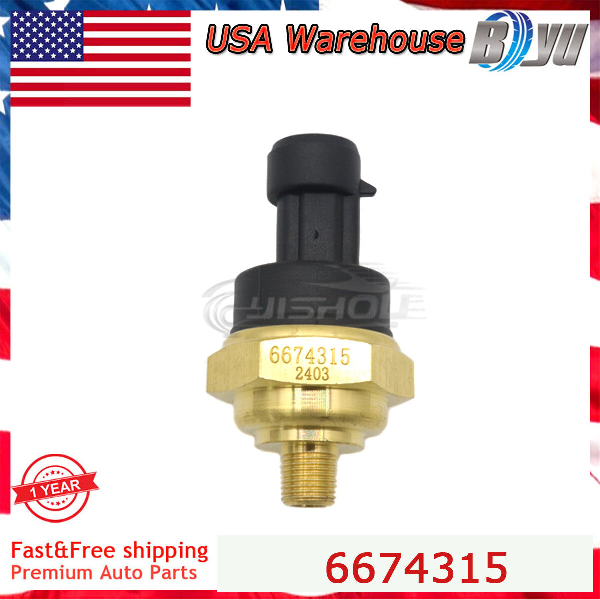 Oil Pressure Sensor Switch Compatible With Bobcat 753 S175 T300 6674315 6674316