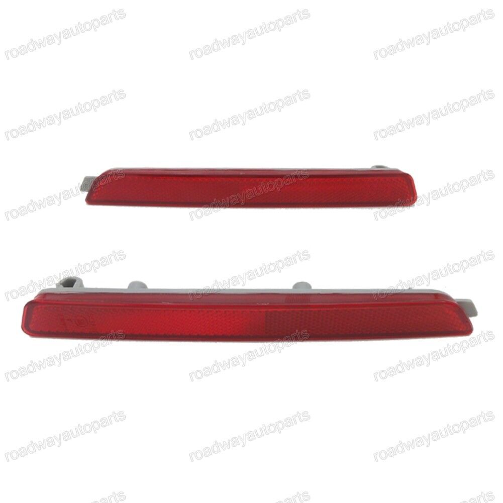 1Pair Red Lens Rear Bumper Lights Reflector Lamps Fit for Mazda CX-9 2007-2013