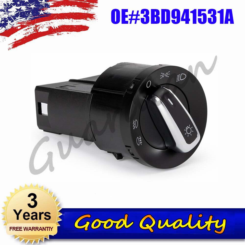 Headlight switch control 3BD941531A is suitable for the new for Volkswagen Beetle and for Tiguan Lupo adjustable headlights.