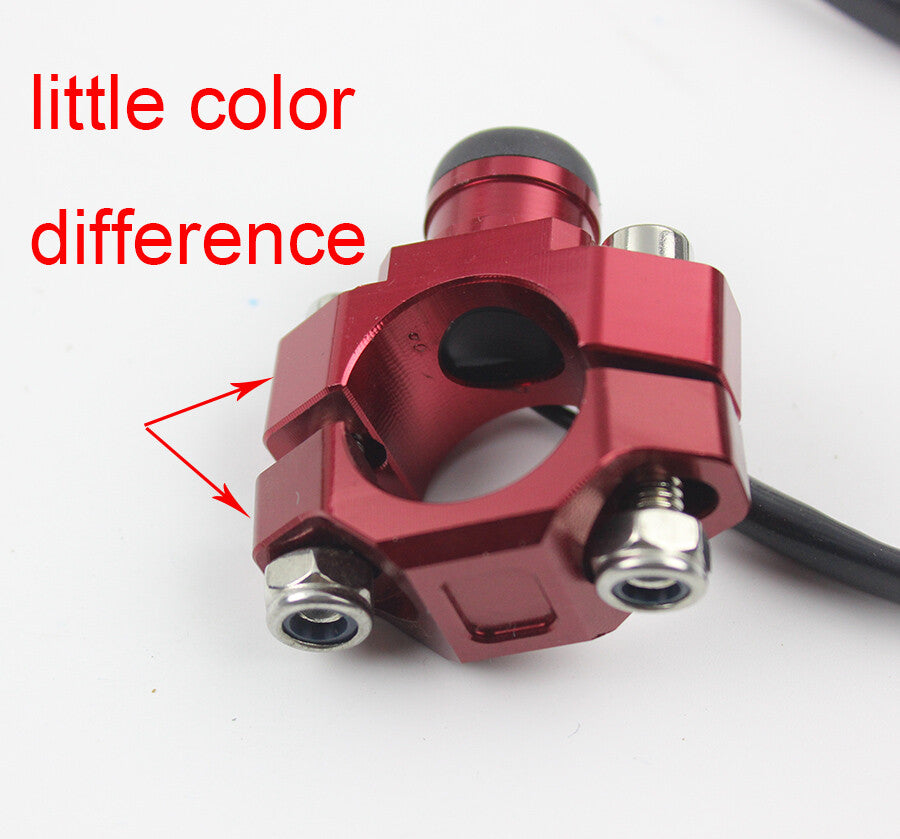 7/8 Red CNC Stop Kill Switch Pit Pro Trail Dirt Bike ATV Quad Motorcycle 22mm