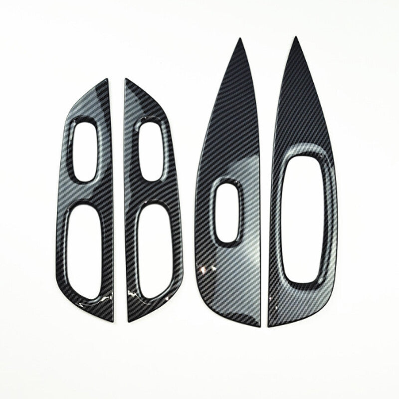 Window Switch Panel Cover Trim Carbon Fiber For 2014-2019 for Nissan Rogue X-Trail