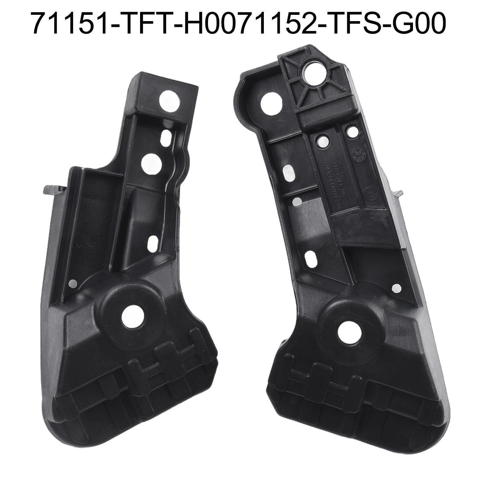 Pair Front Grille Upper Side Brackets for Hrv 2016-2020 Replacement