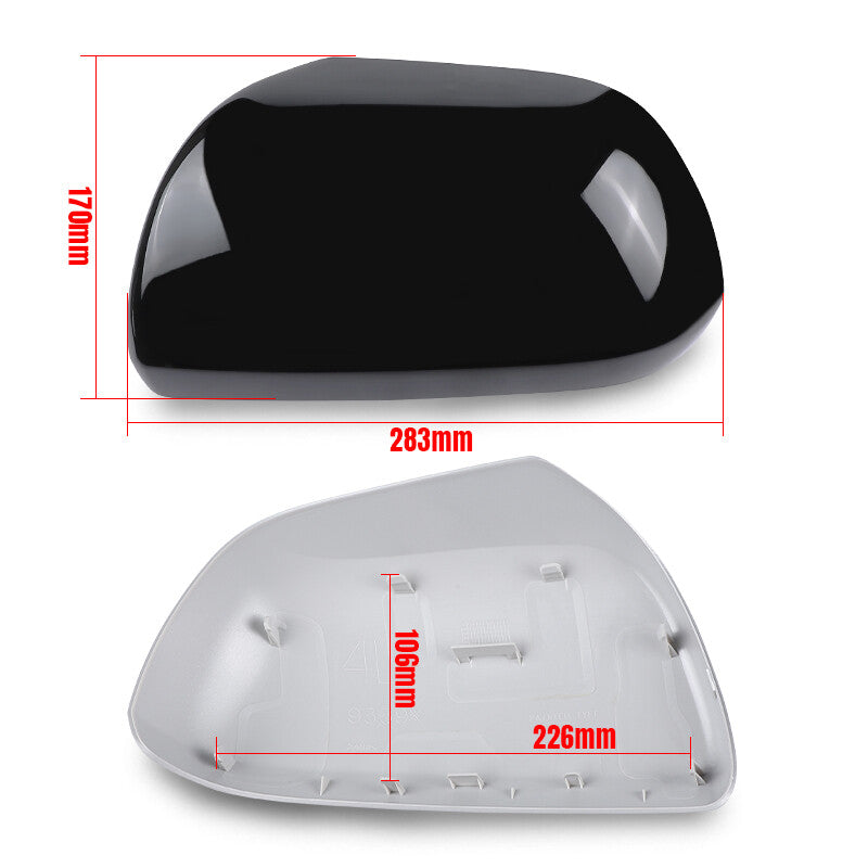 Left Driver Side Rearview Mirror Cover Cap Black For 2008-2013 for Toyota Highlander