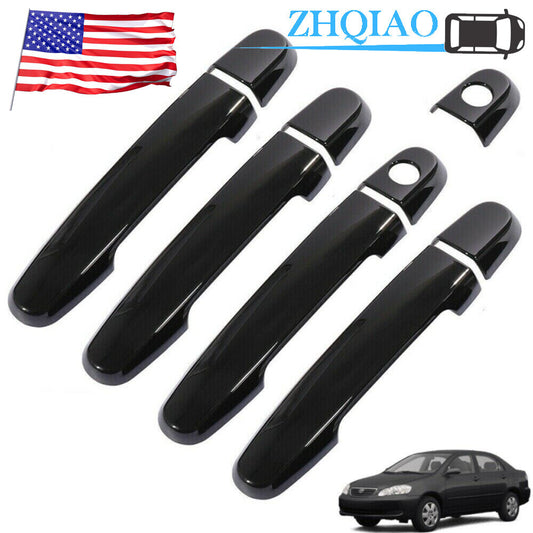 GLOSS BLACK Door Handle Covers For 03-11 for Toyota for Corolla 02-06 for Camry 02-11 RAV4