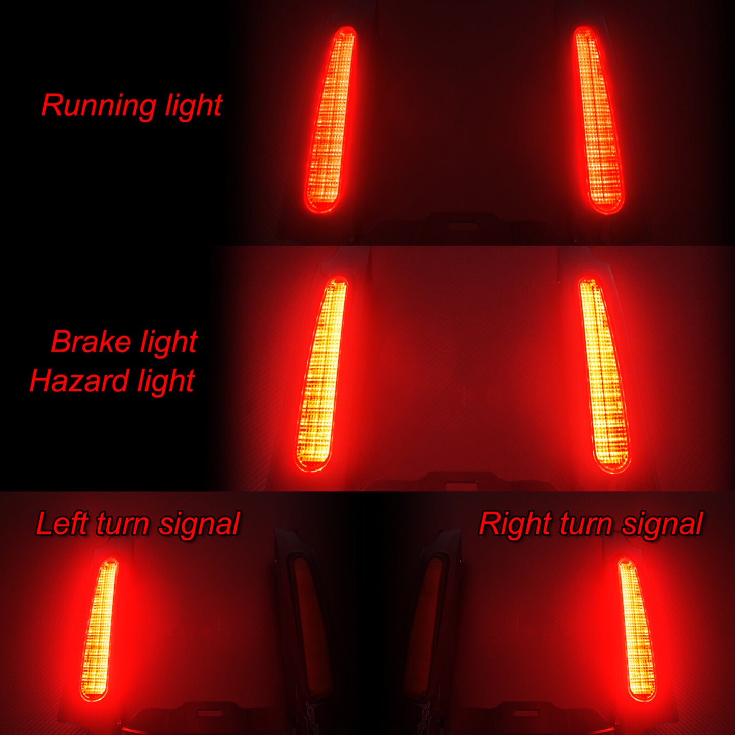 Rear Fender w/Turn Signal Running Light Red Lens Fit for Harley Touring 09-13