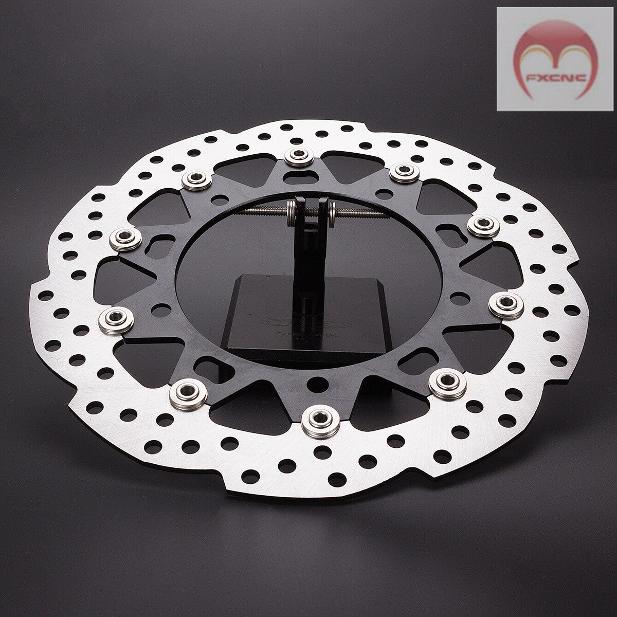 CNC black floating front brake disc rotor suitable for Honda CB190R 300mm 144mm 4mm
