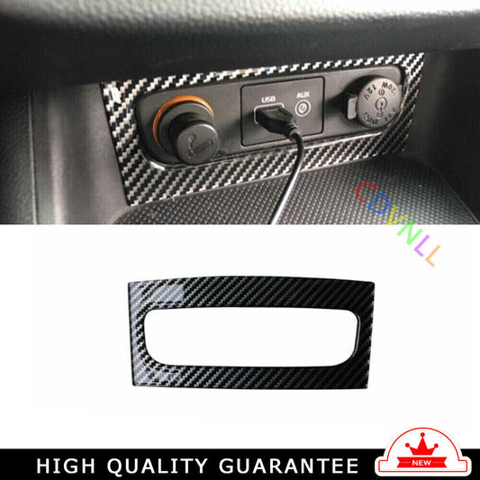 Console Cigarette Lighter Storage Box for Kia Sportage R GL 2011-16 Carbon Fiber