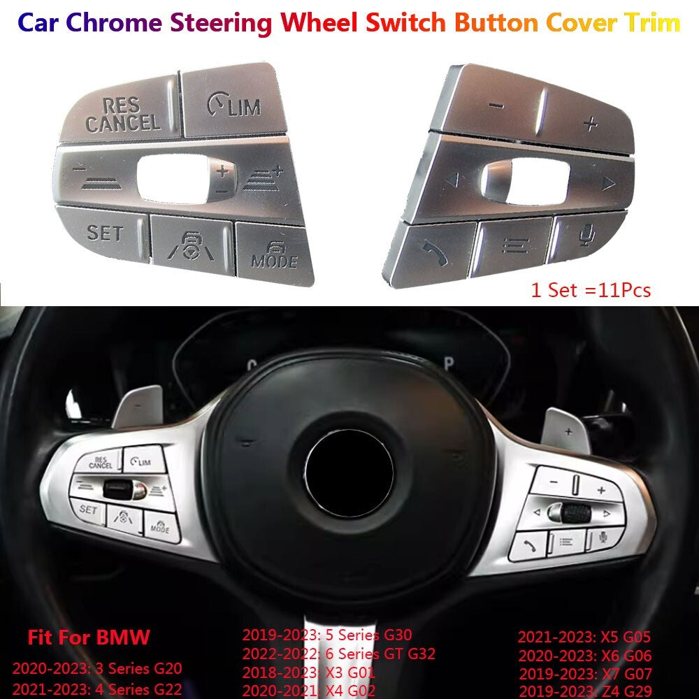for BMW 3 4 5 X4 X5 X6 X7 Z4 G20 G30 G05 G06 G07 G29 Steering Wheel Switch Cover