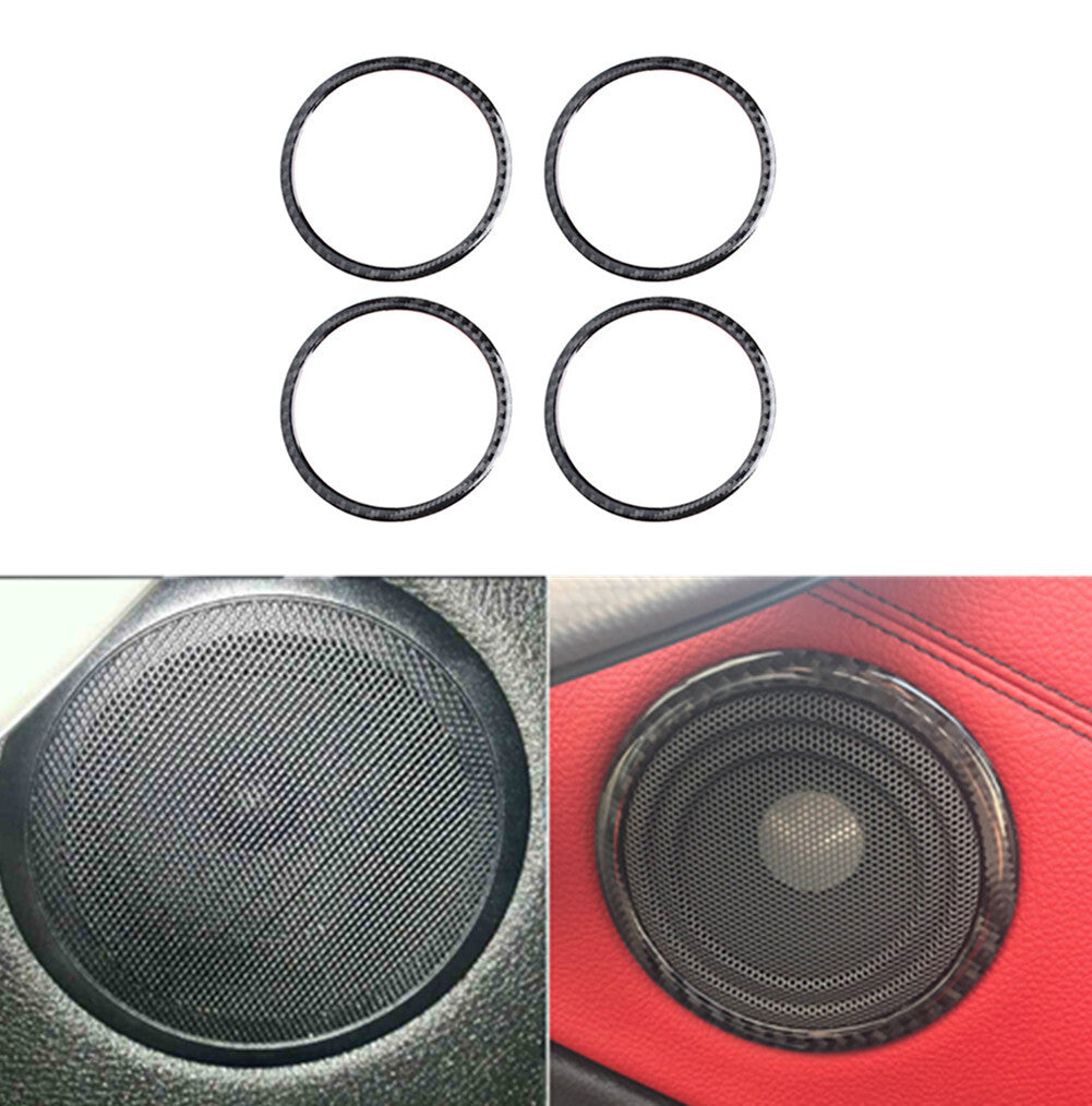 4PCS carbon fiber speaker circuit bezel for BMW 3 Series F30 2013-2018