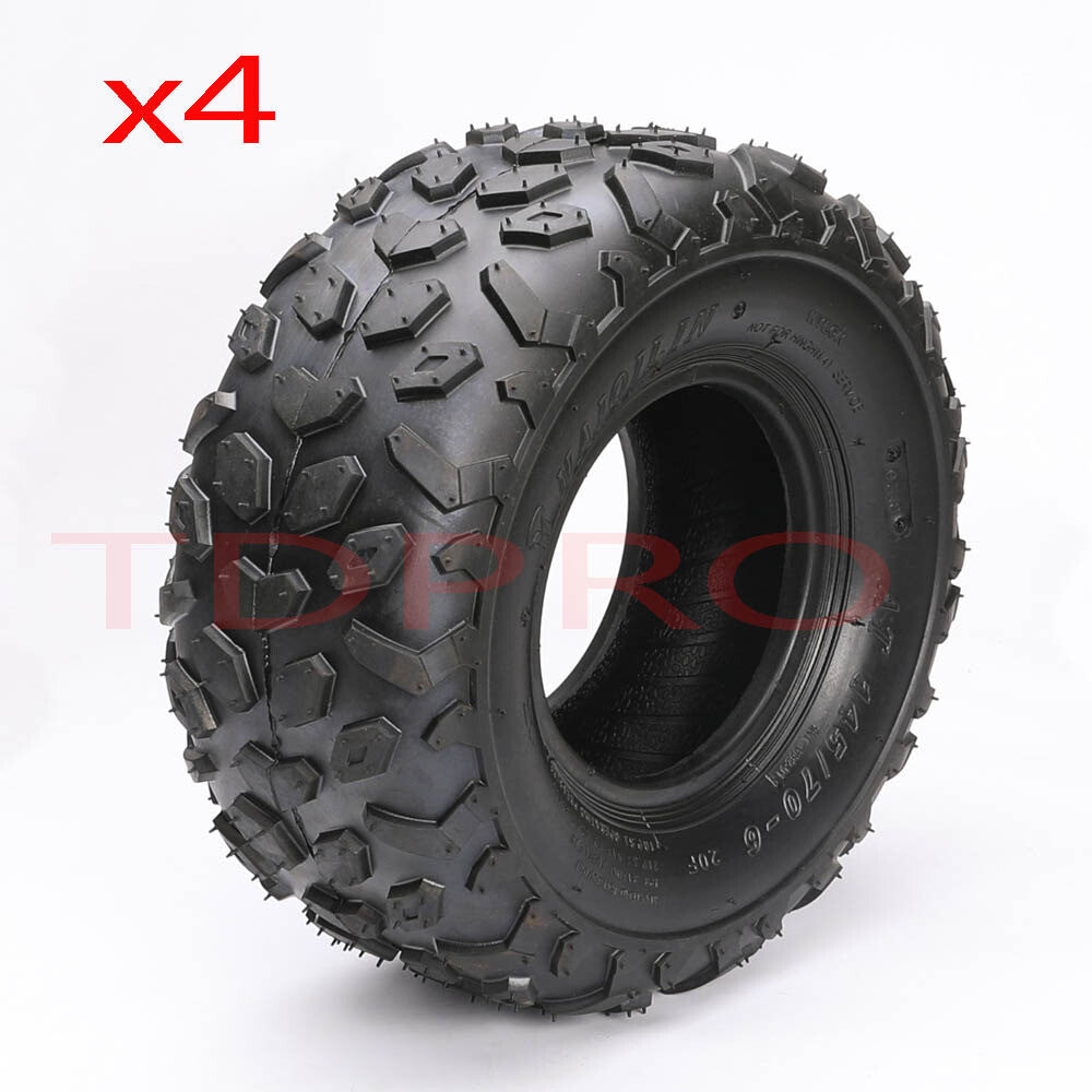4-pack 145/70-6 tubeless tires, suitable for all-terrain vehicles, four-cooler, Taodao 110cc 125cc