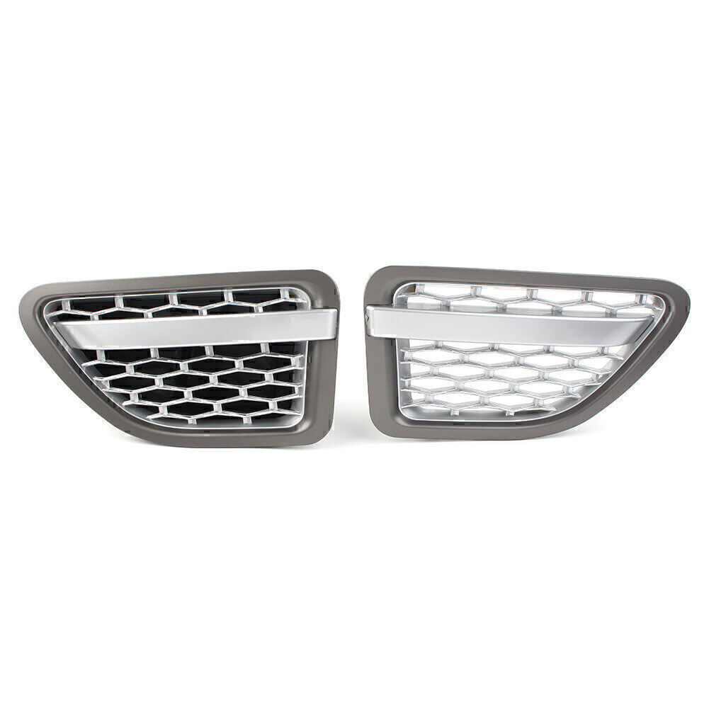 Silver Gray Front Fender Air Vent Grille Grill Fit for Land Rover for Range Rover Sport