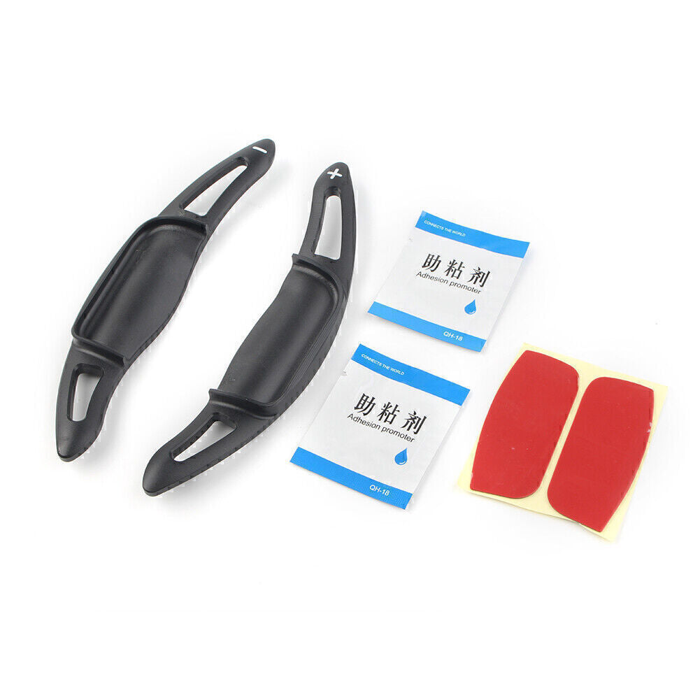 Black Steering Wheel Shift Paddle Shifter Extension Fit for TOYOTA for CAMRY 2018-2020