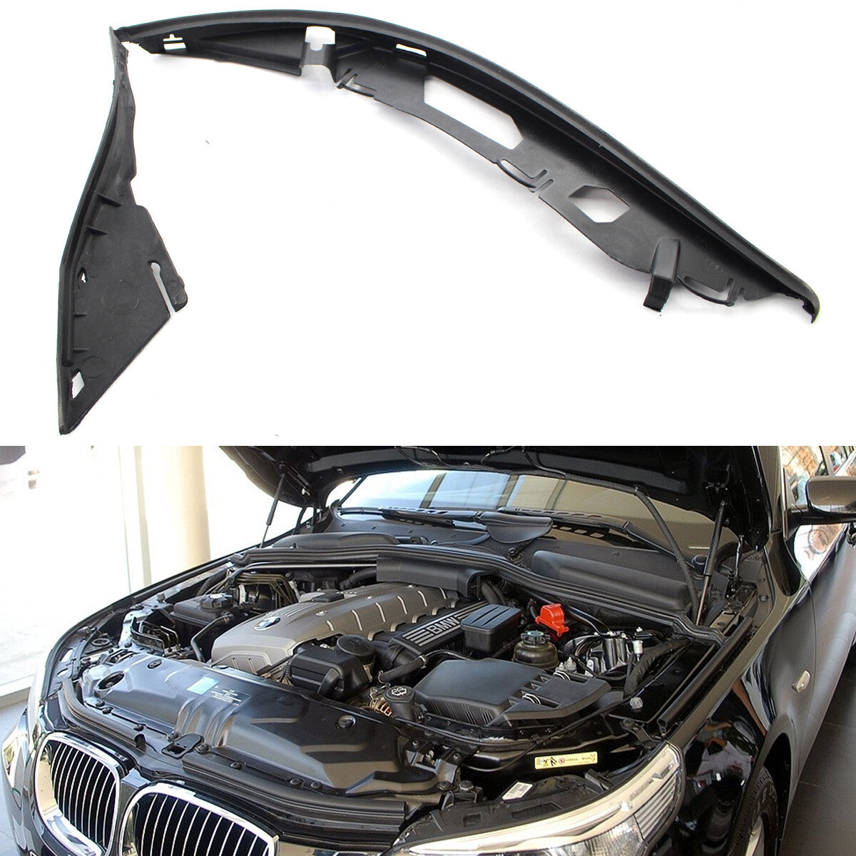 The upper left headlight spacer is suitable for BMW E60 525xi 528i 530i 525i 530xi (models from April 2010).