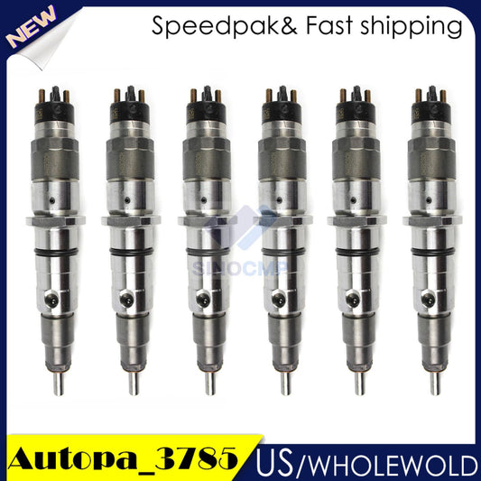 6x Fuel Injectors 0445120231 For Komatsu 5263262 PC200-8 QSB6.7 QSB5.9?