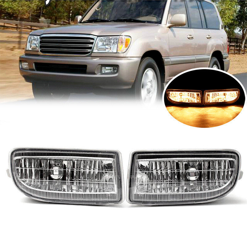 for Toyota for Land Cruiser 1998-2007 Pair Front Bumper Fog Light Driving Lamp