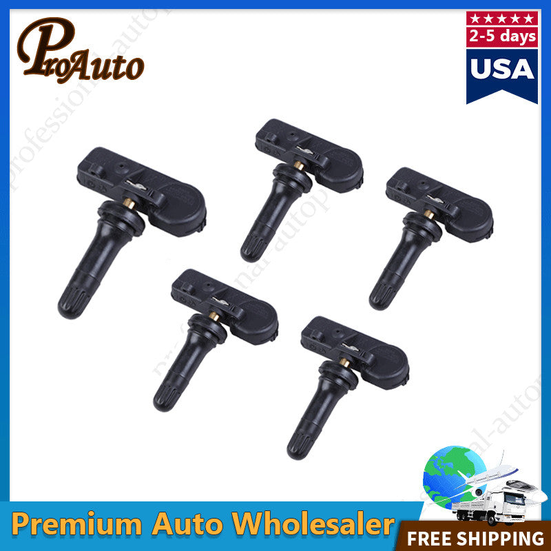 SET OF 5 TPMS Tire Pressure Sensors for Chrysler for Jeep for Wrangler Grand Cherokee