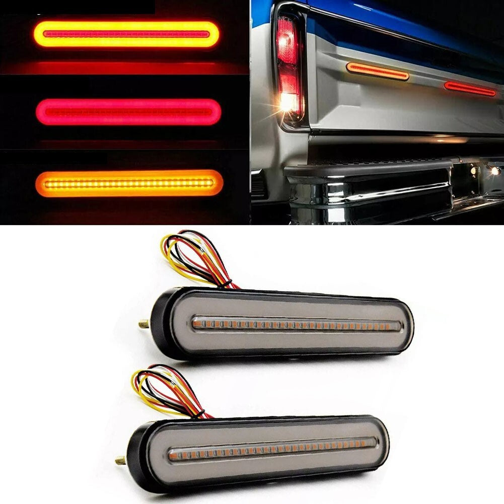 LED Car Strobe Brake Flowing Turn Signal Rear Tail Light Truck Trailer Lamp