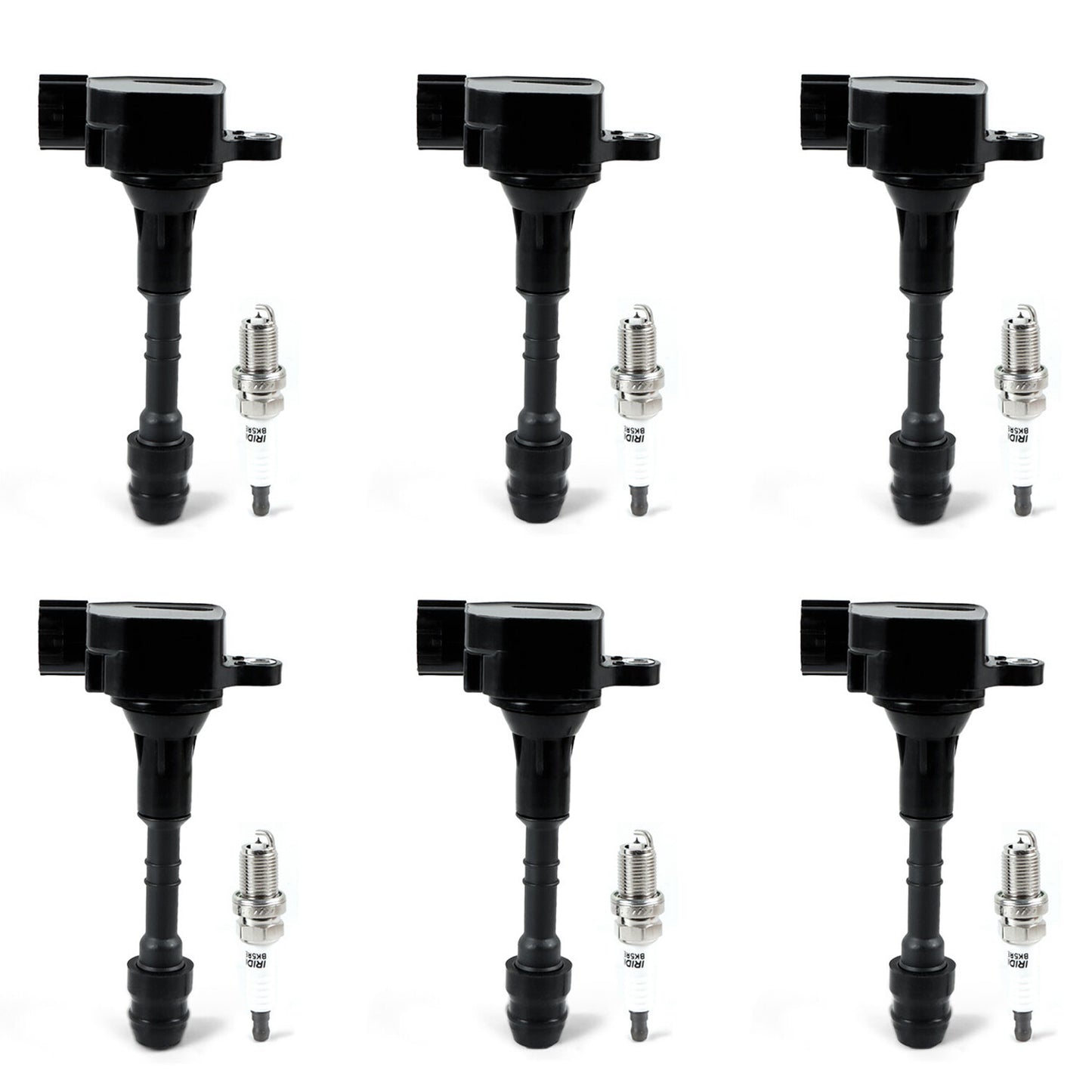 6pcs Ignition Coil + 6pcs Spark Plug for Nissan Frontier Pathfinder Maxima NEW
