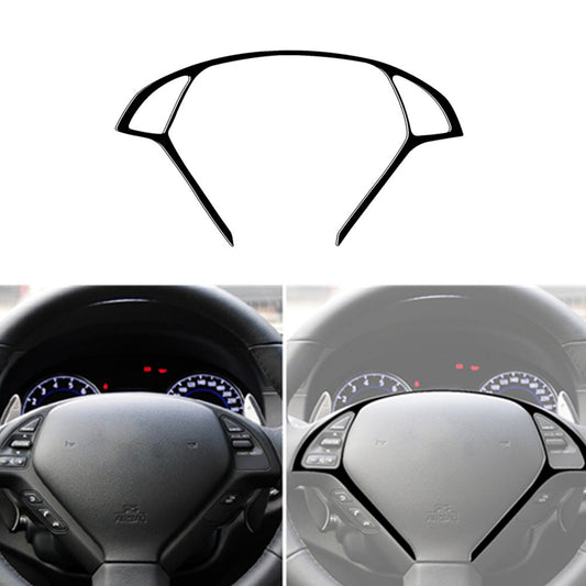 Piano Black Steering Wheel Button Frame Cover Trim for Infiniti G37 2010-2013