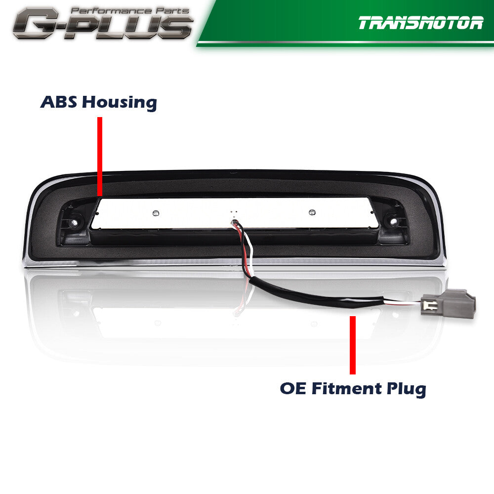 Suitable for 2014-2018 Silverado for Sierra Smoke/Chrome LED Third Brake Light/Cargo Light