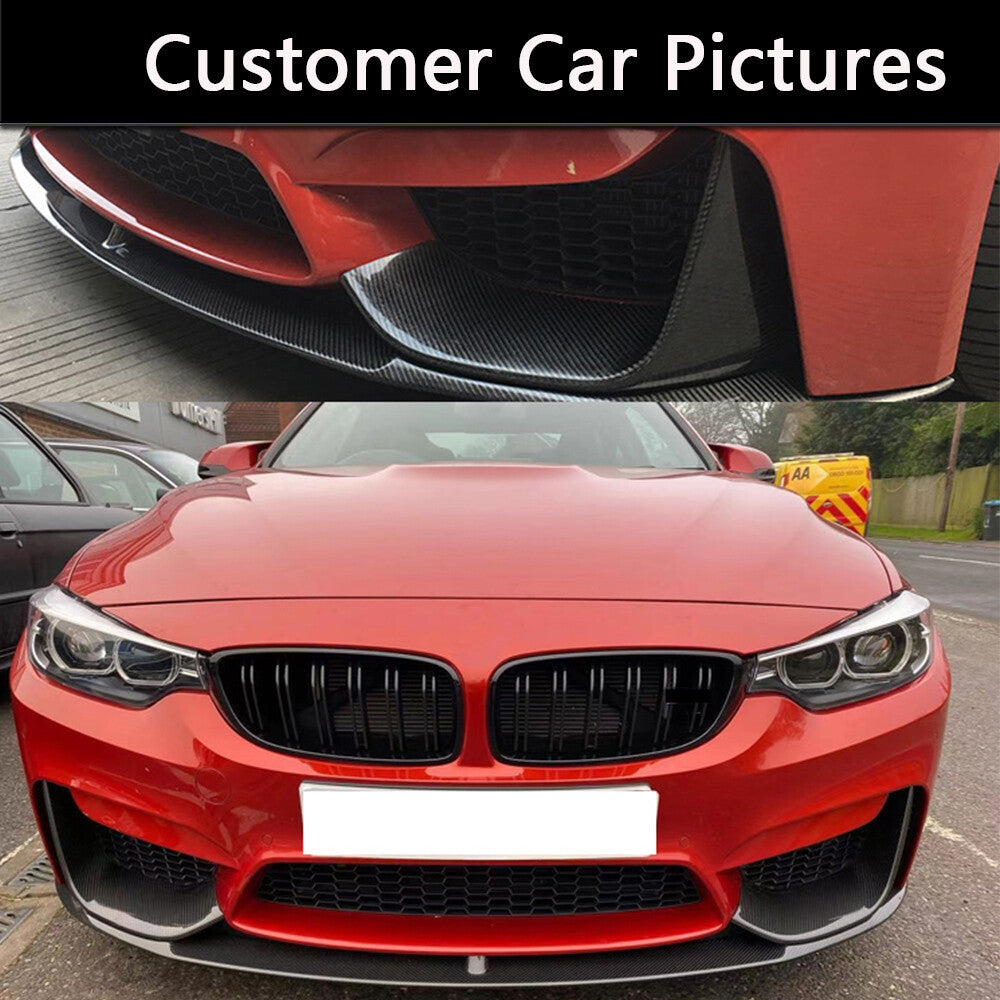 Front Bumper Splitter Lip Body Kit Aprons Guard for BMW F80 M3 F82 F83 M4 14UP
