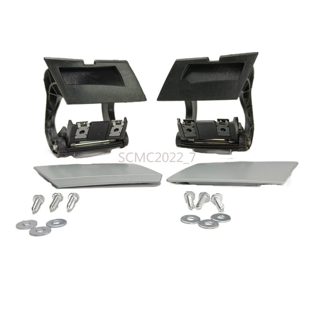 Pair Headlamp Washer Top Cover Kit Fit for VW Phaeton 2002-20103D0807927B/928B
