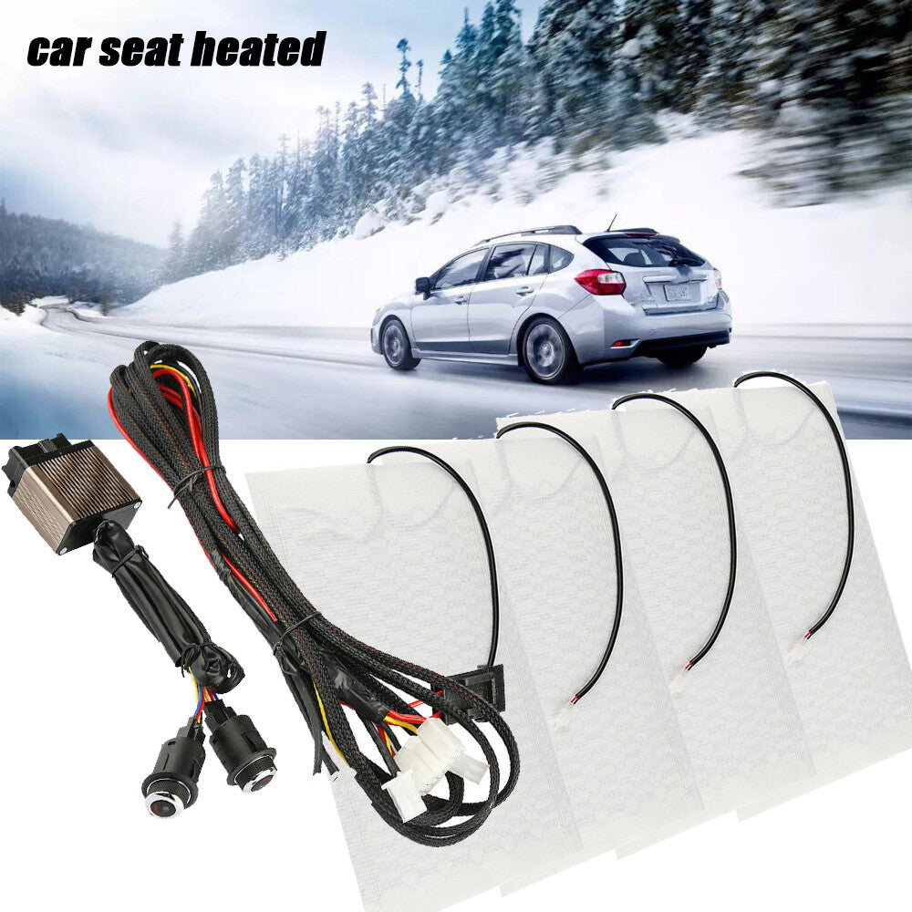 4 x 12V Universal Carbon Fiber Car for Seat Heater Element for Seat Heater Heating Pad Kit