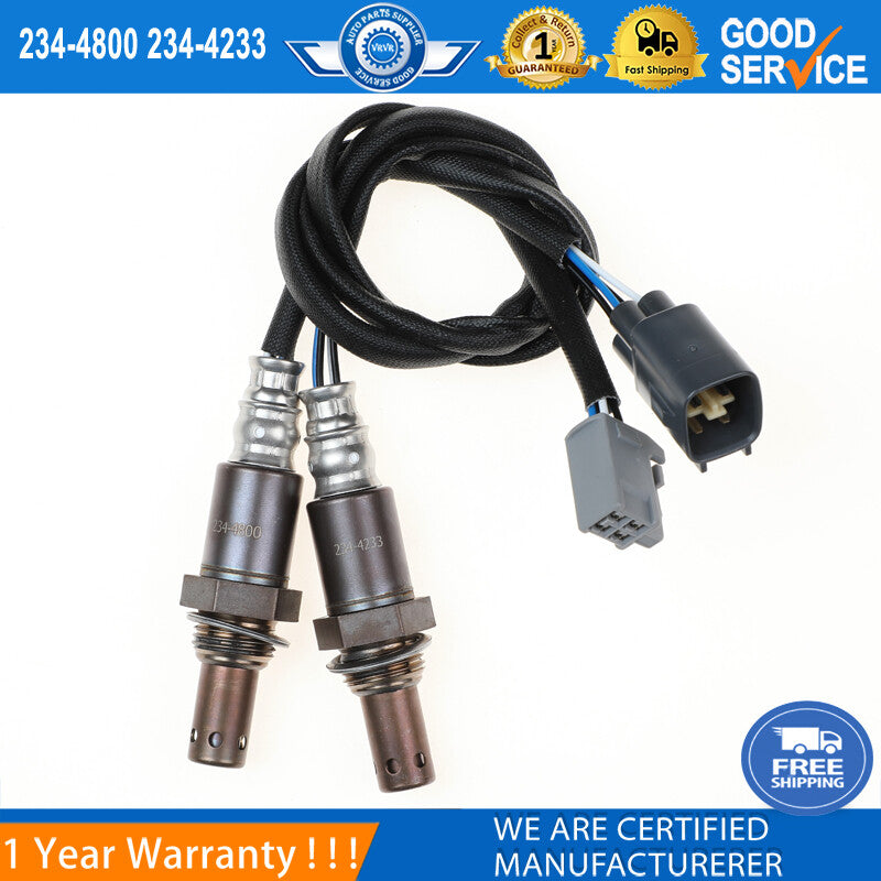 Two-pack of upstream and downstream O2 (oxygen) sensors suitable for 2003-2004 for Toyota for Corolla 1.8L...