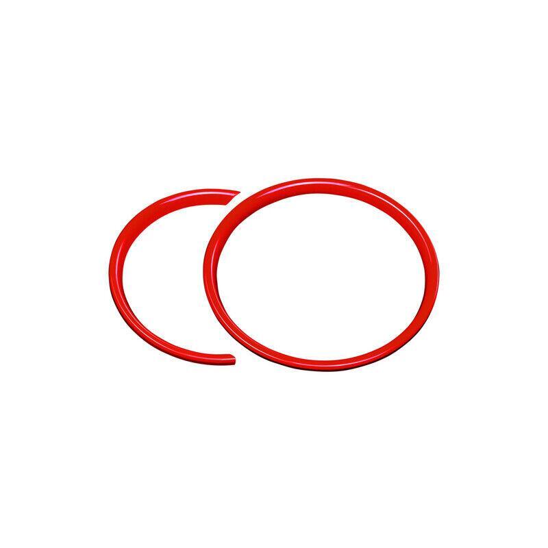for Mini Cooper Clubman F54 Bright Red Instrument Panel Frame Cover Trim 2PCS