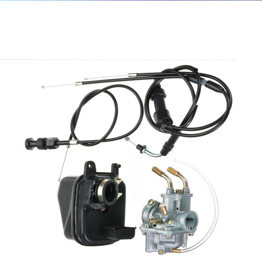 Carb Air Filter Box Throttle Choke Cable for Yamaha PW50 PY50 QT50 Carburetor