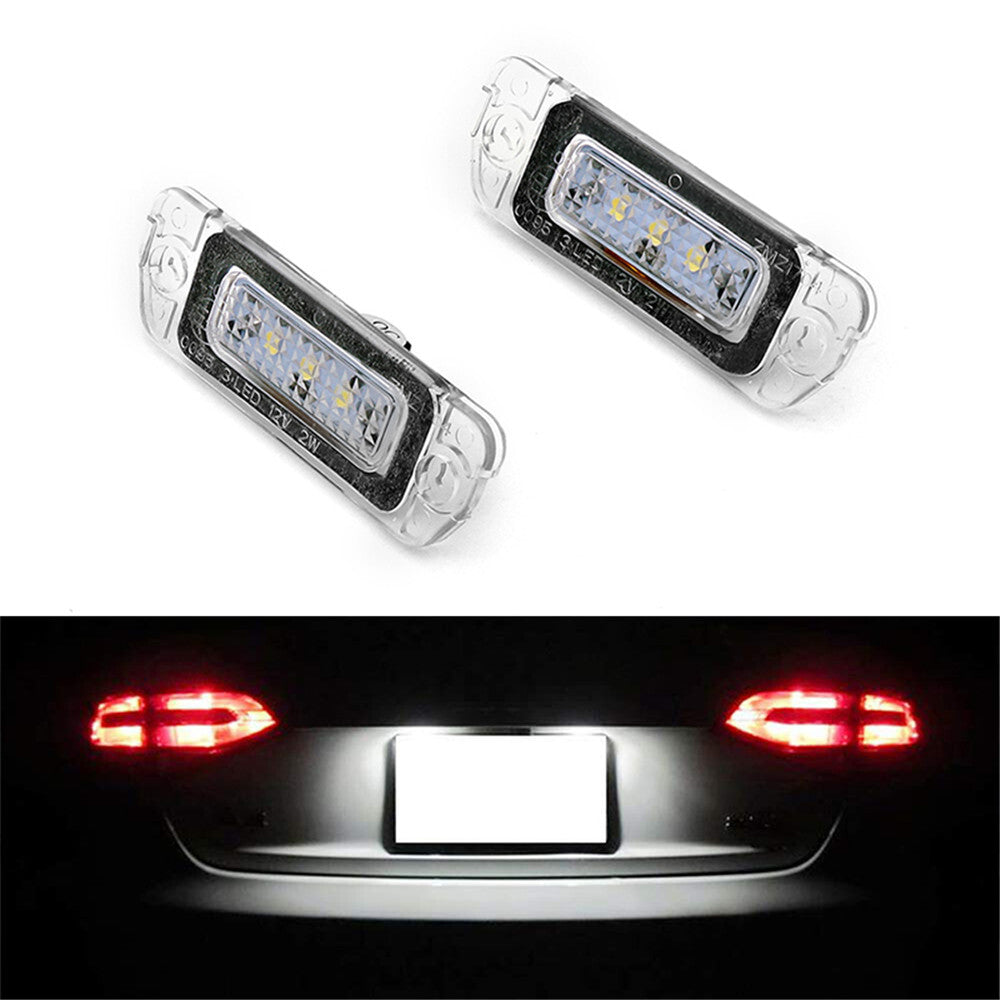 2x LED license plate light for Mercedes-Benz W164 X164 W251 ML GL R class Canbus