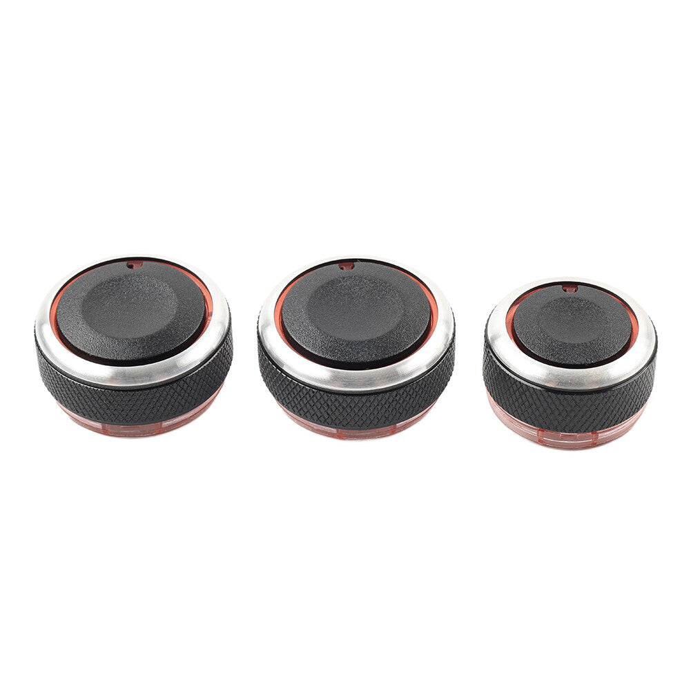for VW Polo 2004-2013 3x Air Conditioning Heat Control Knob A/C Switch Decor