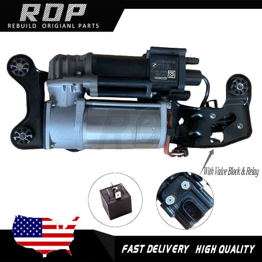 37206868998 Air Suspension Compressor +Valve Block for BMW X5 F15 F85 X6 F16 F86