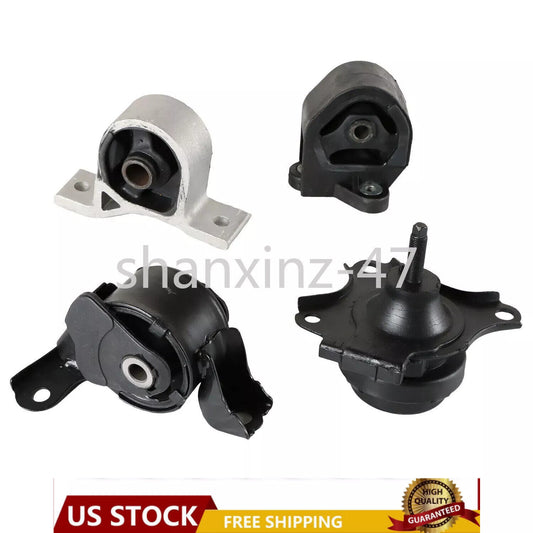 4pcs Engine Motor Transmission Mount Set for Honda for Civic 1.7L SOHC 2001-2005