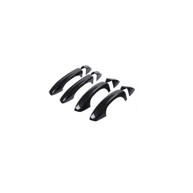 for Audi Q3 2019-2020 2021 Carbon Fiber Style Outside Door Handle Cover Trim 8X