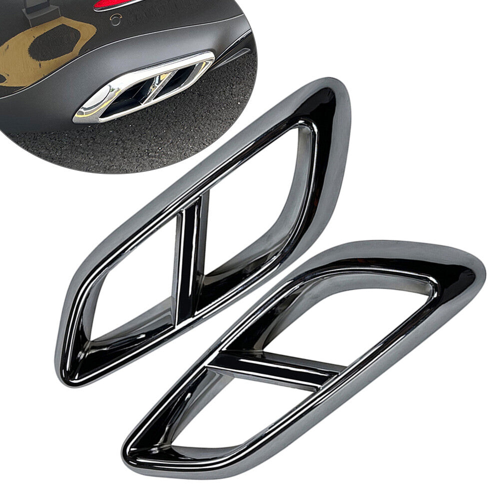 Rear Rear Throat Exhaust Pipe Outlet Cover Trim for Mercedes-Benz CLE Coupe 24+