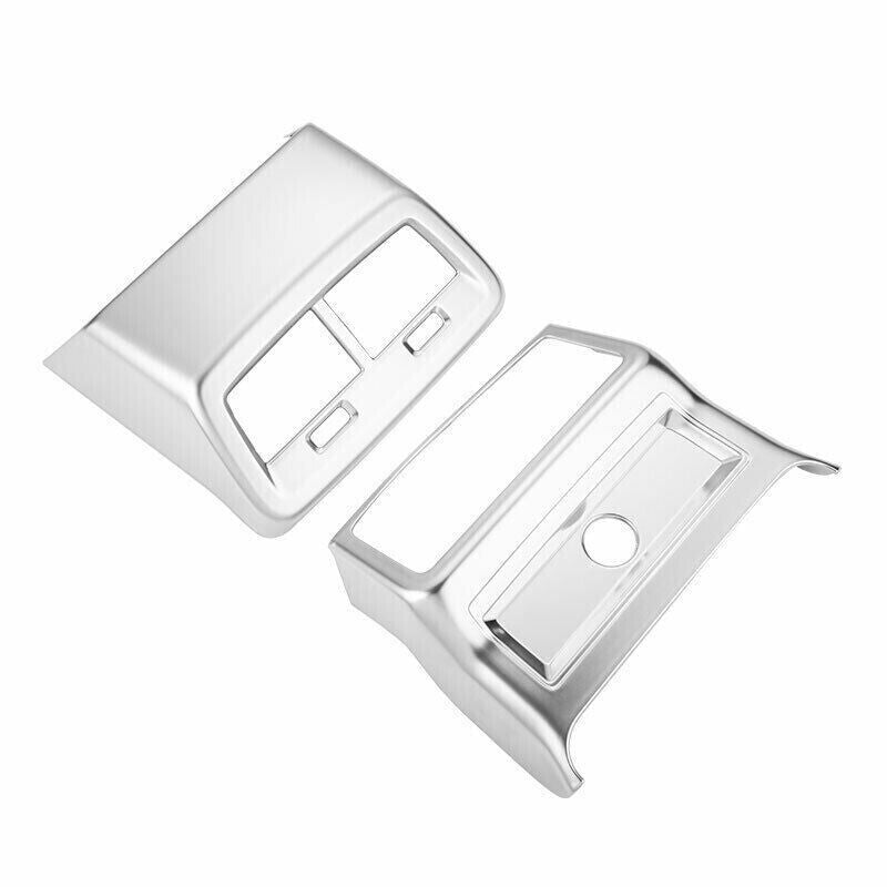 for Audi A6 A7 2019-24 Matte Silver Inner Rear Air Outlet Vent Cover Decor Trim