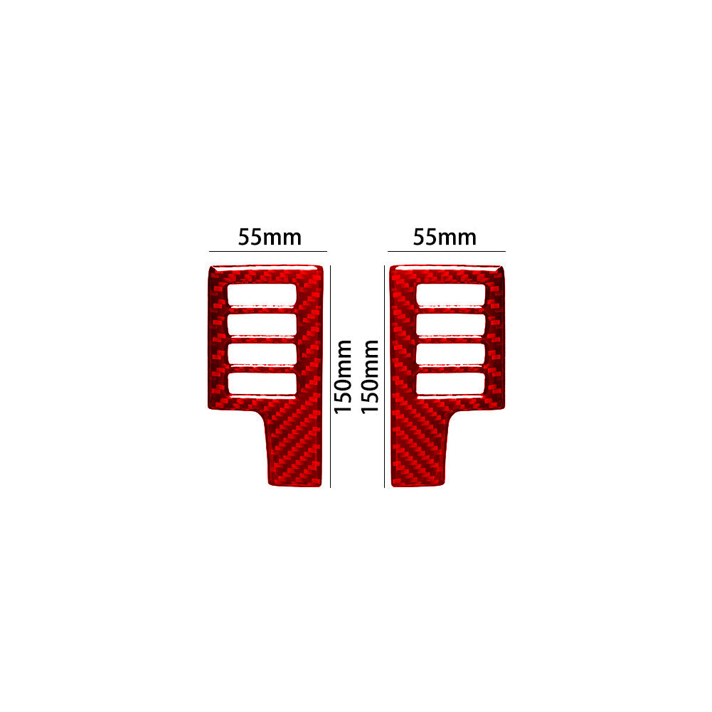 Red Carbon Fiber Screen Control Trim for Land Rover Discovery Sport 2015-2019