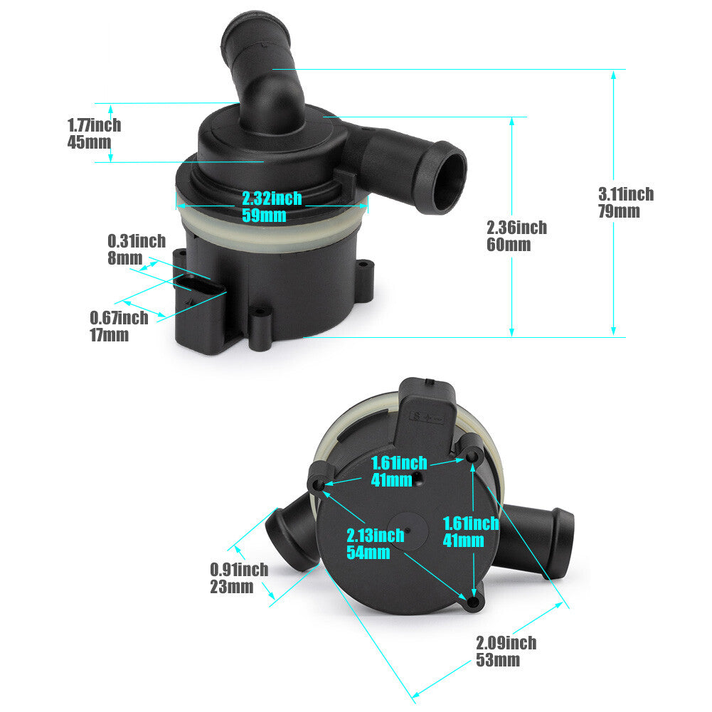 03L965561A for Volkswagen Amarok 2010-2022 2.0L Auxiliary Coolant Water Pump AU
