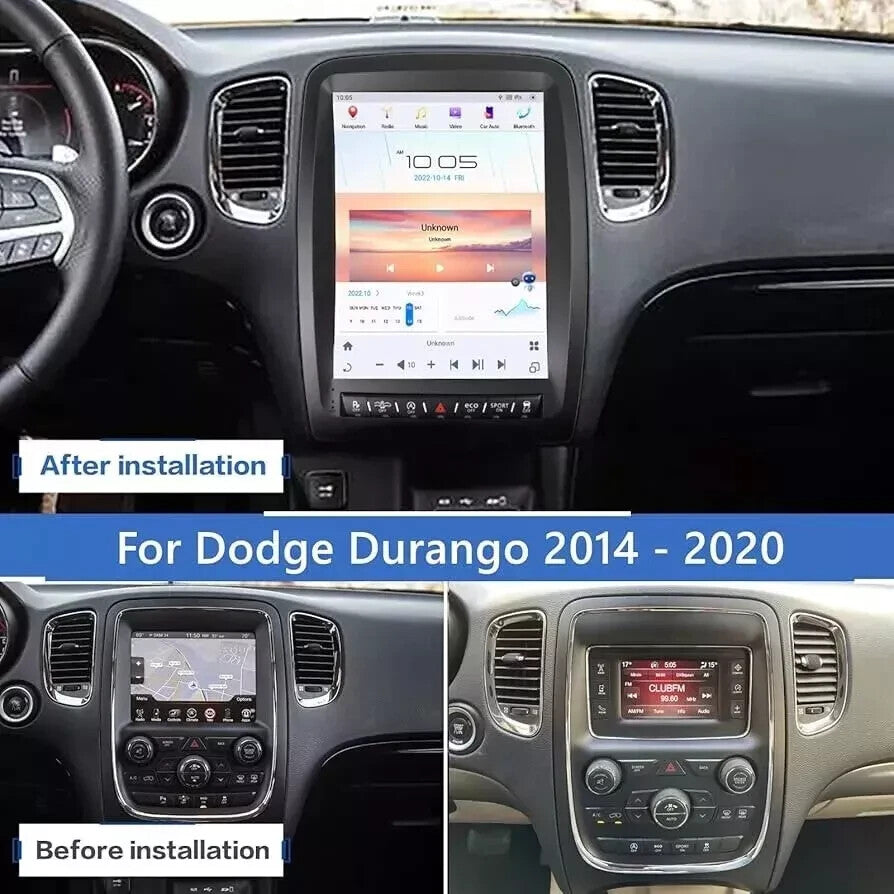 for Dodge Durango 2014-2020 for Tesla Screen Carplay GPS Navi Android Radio Stereo