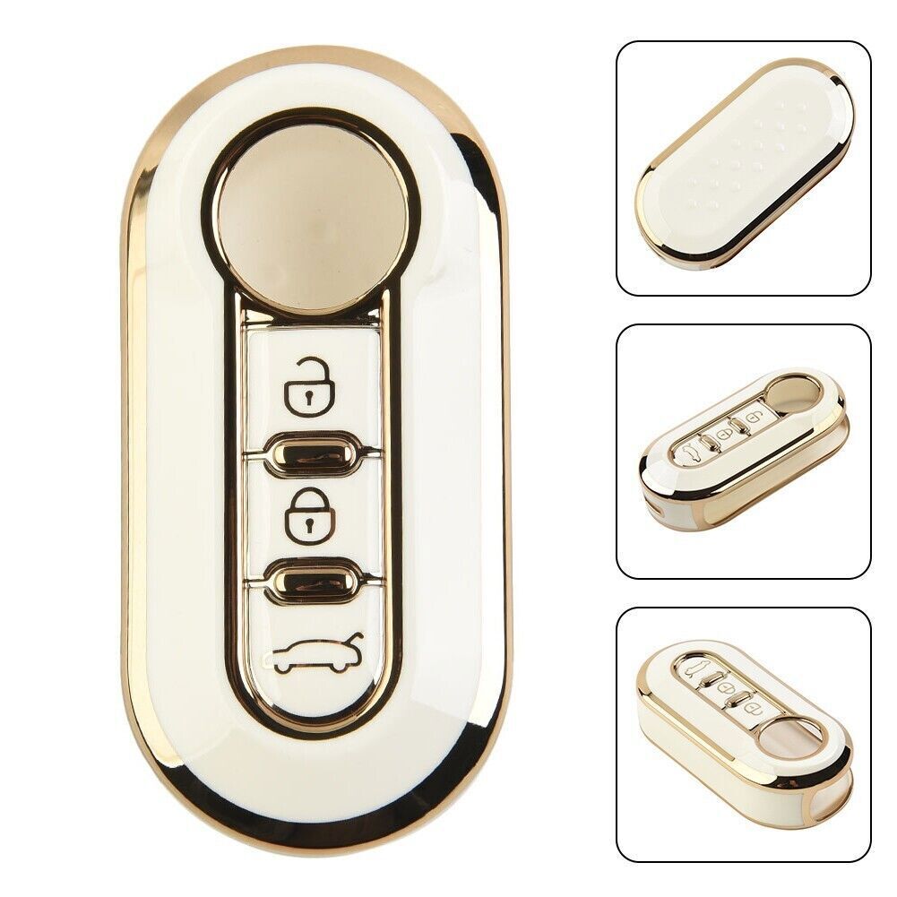 Hot 3 Button Remote Key Fob Repair Cover Case Kit For- for Fiat Ducato Punto 500