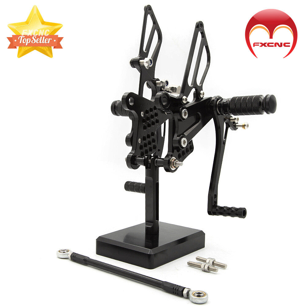 CNC geared foot pedals are suitable for Kawasaki 600, ZX636, and ZX6R models manufactured between 2009 and 2025/2023/2018.