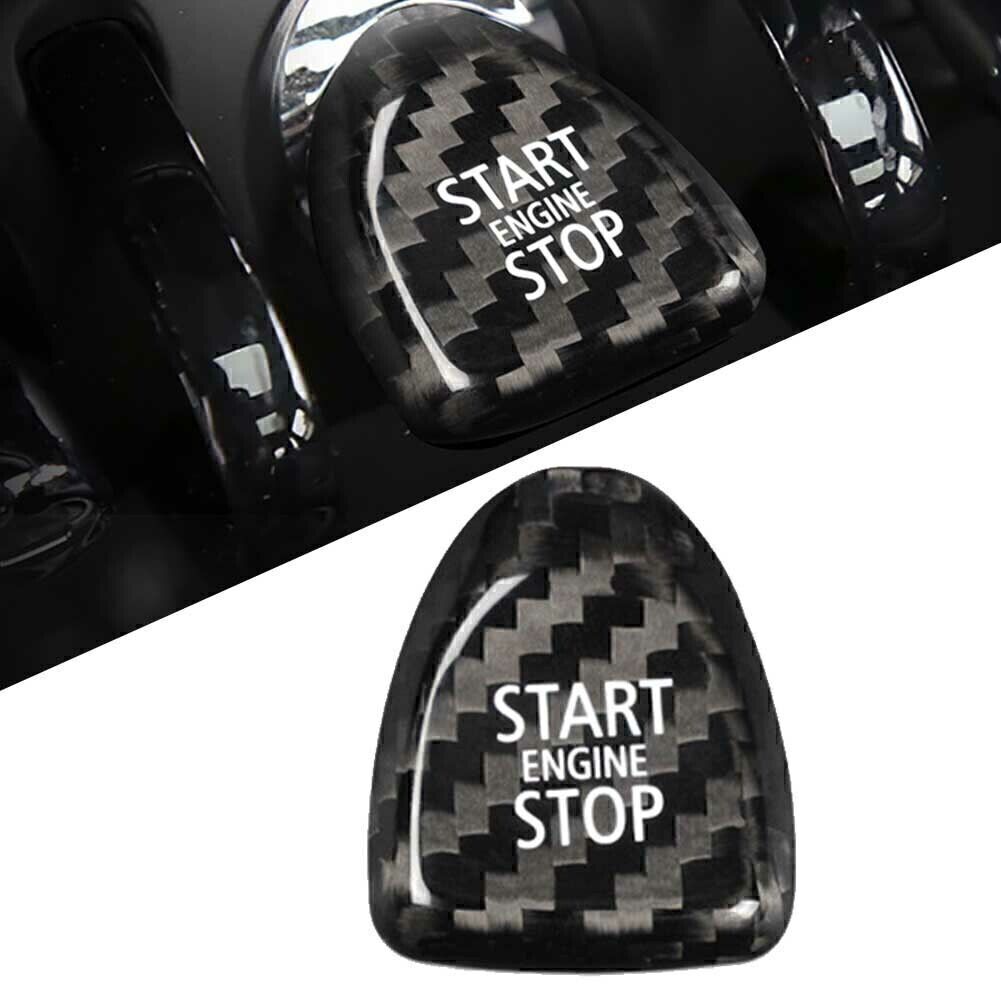 Black Carbon Keyless Start Button Cover Fit for BMW for Mini Cooper F Model F54 F55 F56