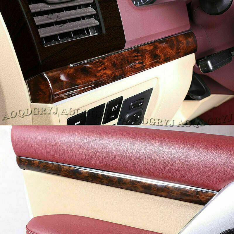 for Land Cruiser 2016-21 Dark Wood grain center consoleinner door moulding trim