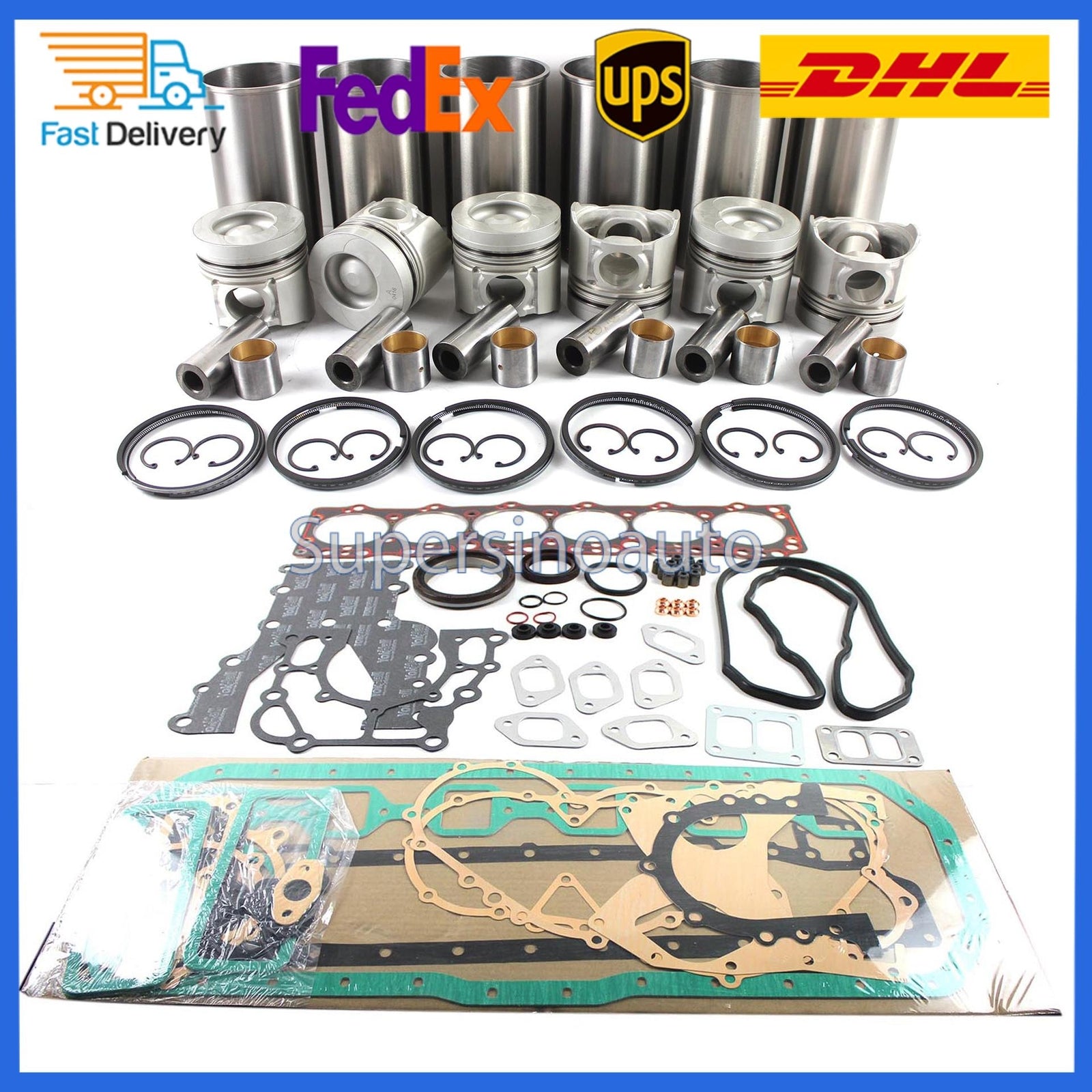 DT58 DB58T DB58TIS Engine Overhaul Rebuild Kit For SOLAR 225LC 130 Doosan