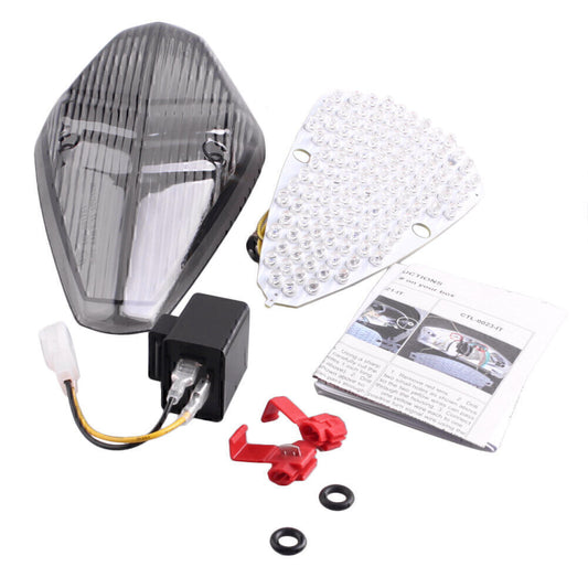 LED Tail Light Brake Turn Signal Lamp Smoke Fit 1800T/ VTX 1300/1800 REYRO 02-08