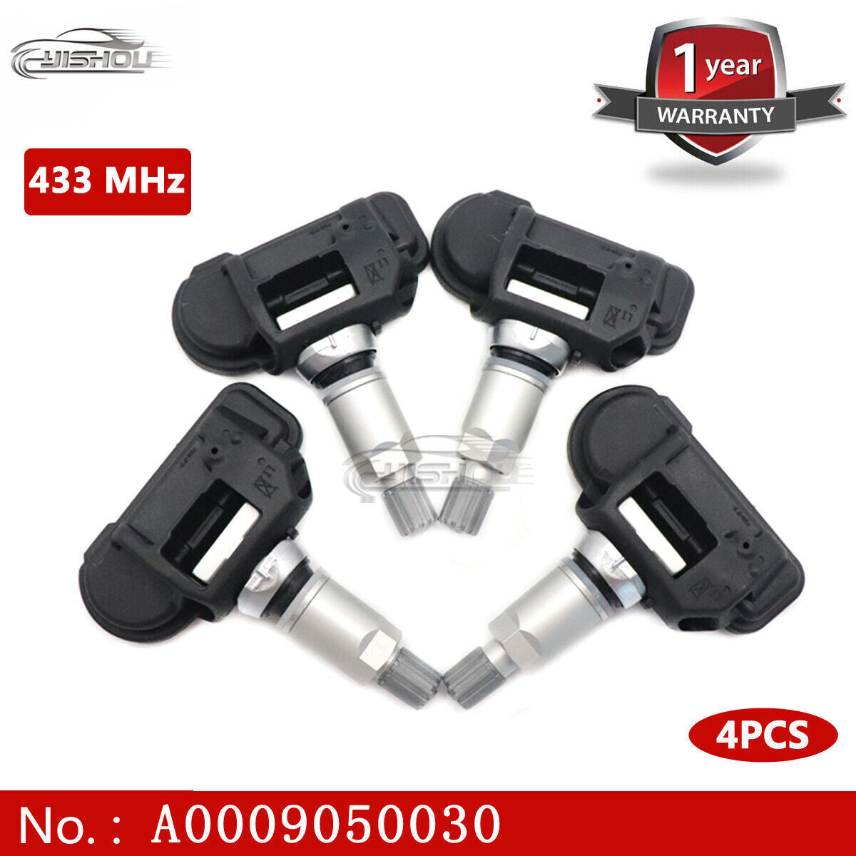 (4) Tire Pressure Monitoring Sensor A0009050030 TPMS, suitable for Mercedes-Benz C300 C350